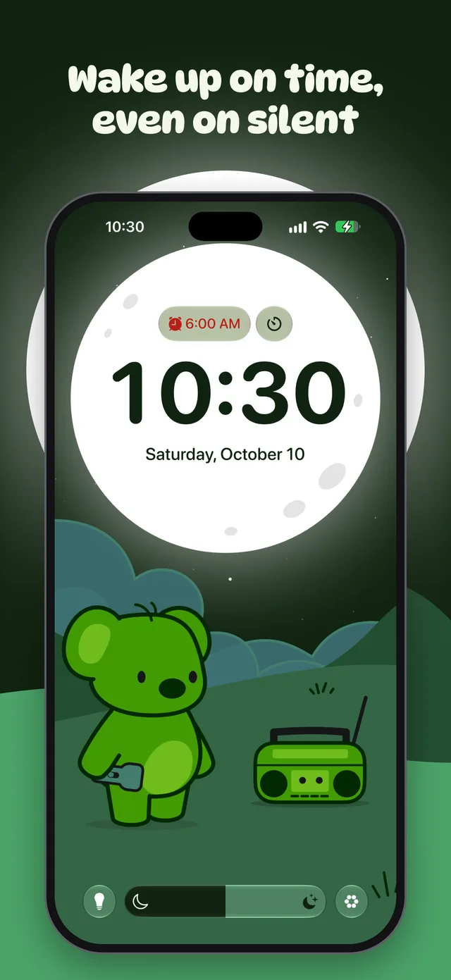KiwiLights screenshot: Wake up on time, even on silent