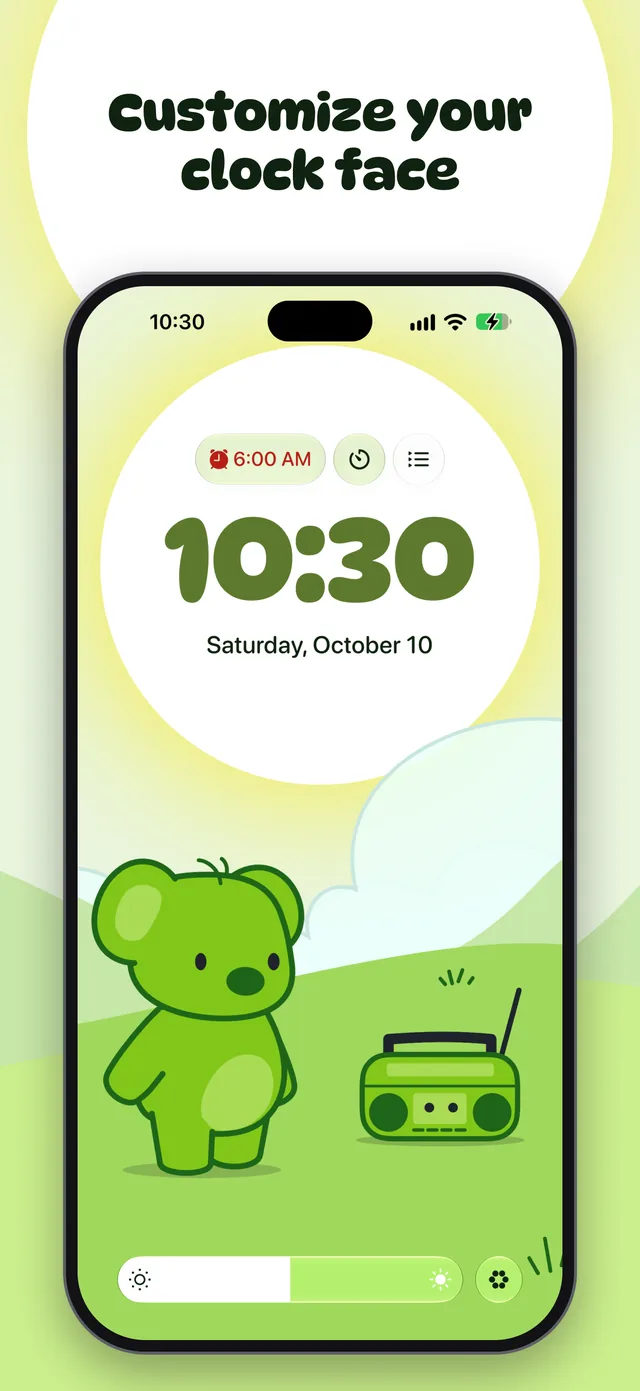 KiwiLights screenshot: Customize your clock face